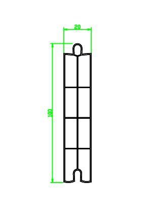 Startec ST-6720 Çift Odacıklı Panel Profili