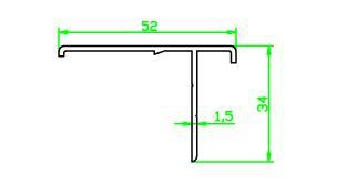 Startec ST-6935 Geniş Kapama T Profili