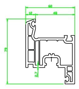 Startec ST-6400 Kapı Kanat Profili